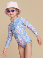 Load image into Gallery viewer, Huxbaby - Garden Floral Zip Swimsuit
