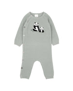 Load image into Gallery viewer, Bebe - Angus Panda Knitted Romper
