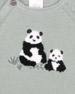 Load image into Gallery viewer, Bebe - Angus Panda Knitted Romper
