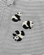 Load image into Gallery viewer, Bebe - Angus Panda Stripe Zip Onesie
