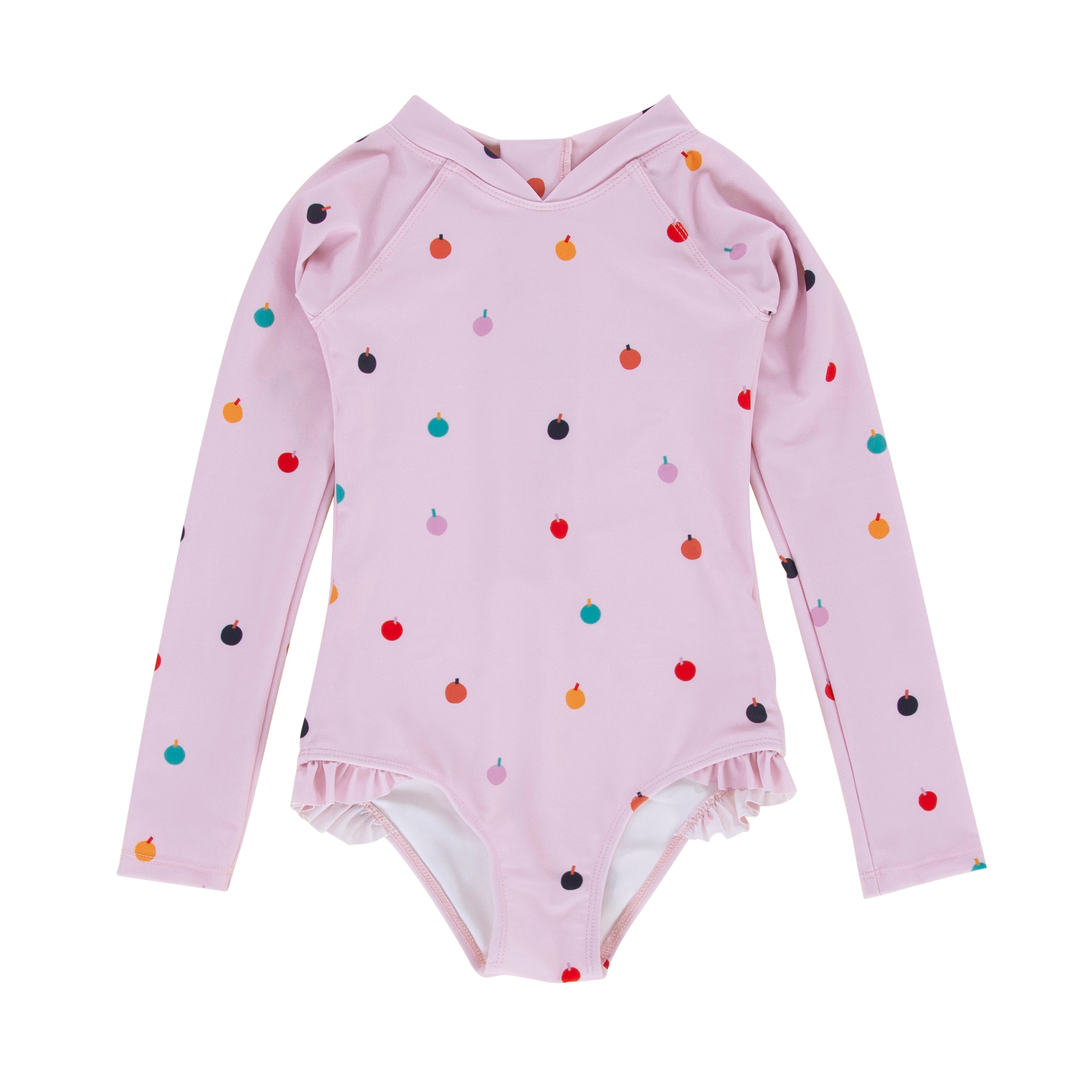 Peggy - Violet Long Sleeve Swimsuit (Balloons Print)
