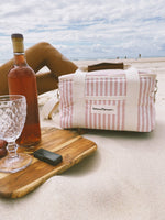 Load image into Gallery viewer, Business &amp; Pleasure Co - The Premium Cooler Bag - Lauren&#39;s Pink Stripe
