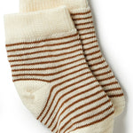 Load image into Gallery viewer, Wilson &amp; Frenchy - Organic 3 Pack Baby Socks - Nougat/Eggnog/Oatmeal
