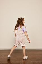 Load image into Gallery viewer, Goldie + Ace - Burton Dancing Daisy Denim Overalls - Lavender
