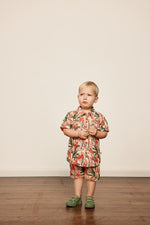 Load image into Gallery viewer, Goldie + Ace - Holiday Linen Shirt - Flamingo Pink
