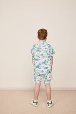 Load image into Gallery viewer, Goldie + Ace - Noah Cotton Shorts - Paradise White
