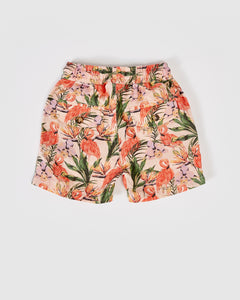 Goldie + Ace - Noah Linen Shorts - Flamingo Pink