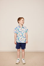 Load image into Gallery viewer, Goldie + Ace - Holiday Cotton Shirt - Paradise White
