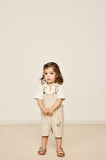 Load image into Gallery viewer, Goldie + Ace - Taylor Stripe Overalls - Beige Stripe
