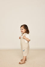 Load image into Gallery viewer, Goldie + Ace - Taylor Stripe Overalls - Beige Stripe

