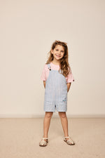 Load image into Gallery viewer, Goldie + Ace - Taylor Stripe Overalls - Blue Stripe
