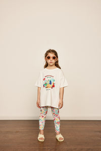 PRE ORDER - Goldie + Ace - Vegetable Fan Club Print T-Shirt - Ivory