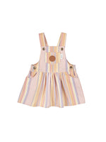 Load image into Gallery viewer, Huxbaby - Vinatge Stripe Overall Dress
