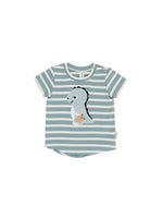 Load image into Gallery viewer, Huxbaby - Dino Stripe T-Shirt
