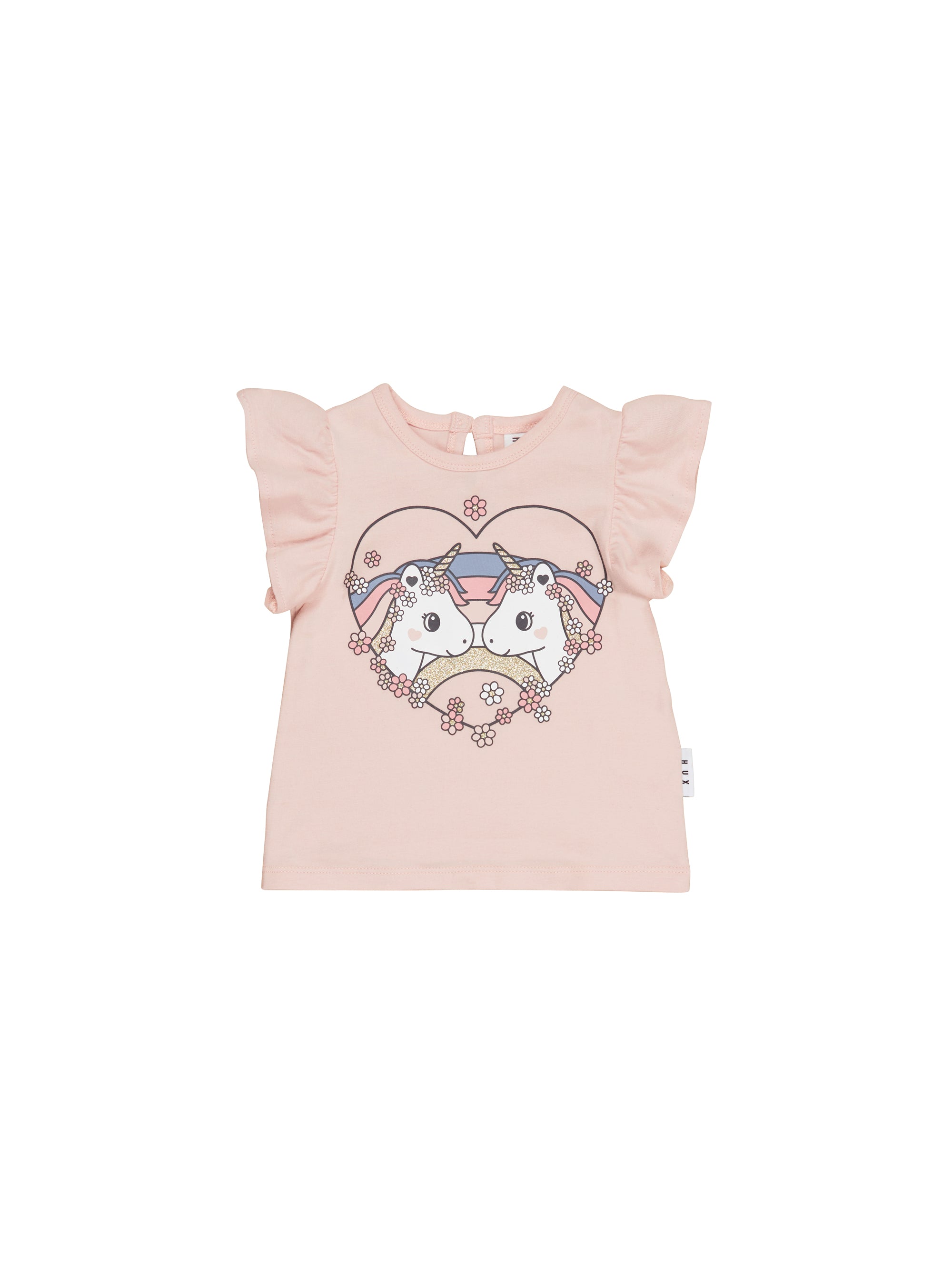 Huxbaby - Unicorn Heart Frill T-Shirt