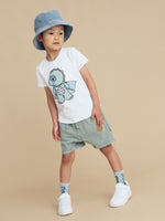 Load image into Gallery viewer, Huxbaby - Vintage Slate Slouch Shorts
