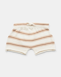 Walnut - Jack Knit Shorts - Tan Stripe