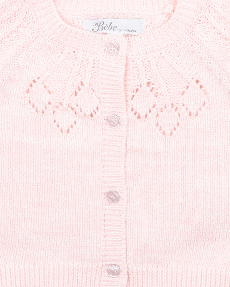 Bebe - Ciara Needle Out Knitted Cardigan