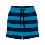 Load image into Gallery viewer, PRE ORDER - Mint - Dou Short - Aqua/Navy Stripe
