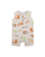 Load image into Gallery viewer, Fox &amp; Finch - Lounging Lizard Short Sleeve Romper
