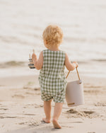 Load image into Gallery viewer, Fox &amp; Finch - Green Gingham Romper
