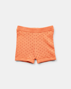 Walnut - Rosalie Knit Shorts - Coral