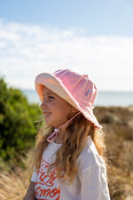 Load image into Gallery viewer, Acorn - Strawberry Frayed Bucket Hat - Strawberry

