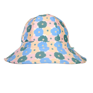 Acorn - Full Bloom Wide Brim Swim Hat - Pink/Blue/Multi
