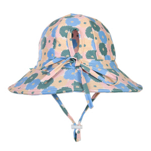 Acorn - Full Bloom Wide Brim Swim Hat - Pink/Blue/Multi