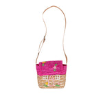 Load image into Gallery viewer, Acorn - La Maison Straw Bag - Natural &amp; Pink
