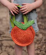 Load image into Gallery viewer, Acorn - Clementine Straw Bag - Orange/Green
