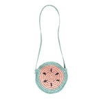 Load image into Gallery viewer, Acorn - Watermelon Straw Bag - Pale Green/Pink
