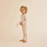 Load image into Gallery viewer, Wilson &amp; Frenchy - Organic Stripe Rib Henley Pyjamas - Rose
