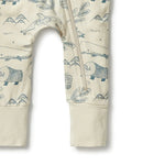 Load image into Gallery viewer, Wilson &amp; Frenchy - Organic Zipsuit with Feet - Arctic Blast
