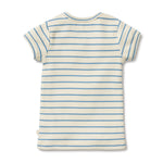 Load image into Gallery viewer, Wilson &amp; Frenchy - Petit Blue Organic Henley Tee

