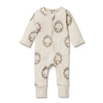 Load image into Gallery viewer, Wilson &amp; Frenchy - Shine On Me Organic Zipsuit with Feet
