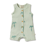 Load image into Gallery viewer, Wilson &amp; Frenchy - Palm Tree Organic Rib Growsuit
