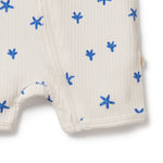 Load image into Gallery viewer, Wilson &amp; Frenchy - Little Starfish Organic Rib Zipsuit
