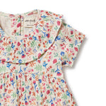 Load image into Gallery viewer, Wilson &amp; Frenchy - Tropical Garden Crinkle Ruffle Dress (3-4 Years)
