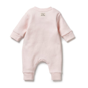 Wilson & Frenchy - Pink Organic Quilted Growsuit