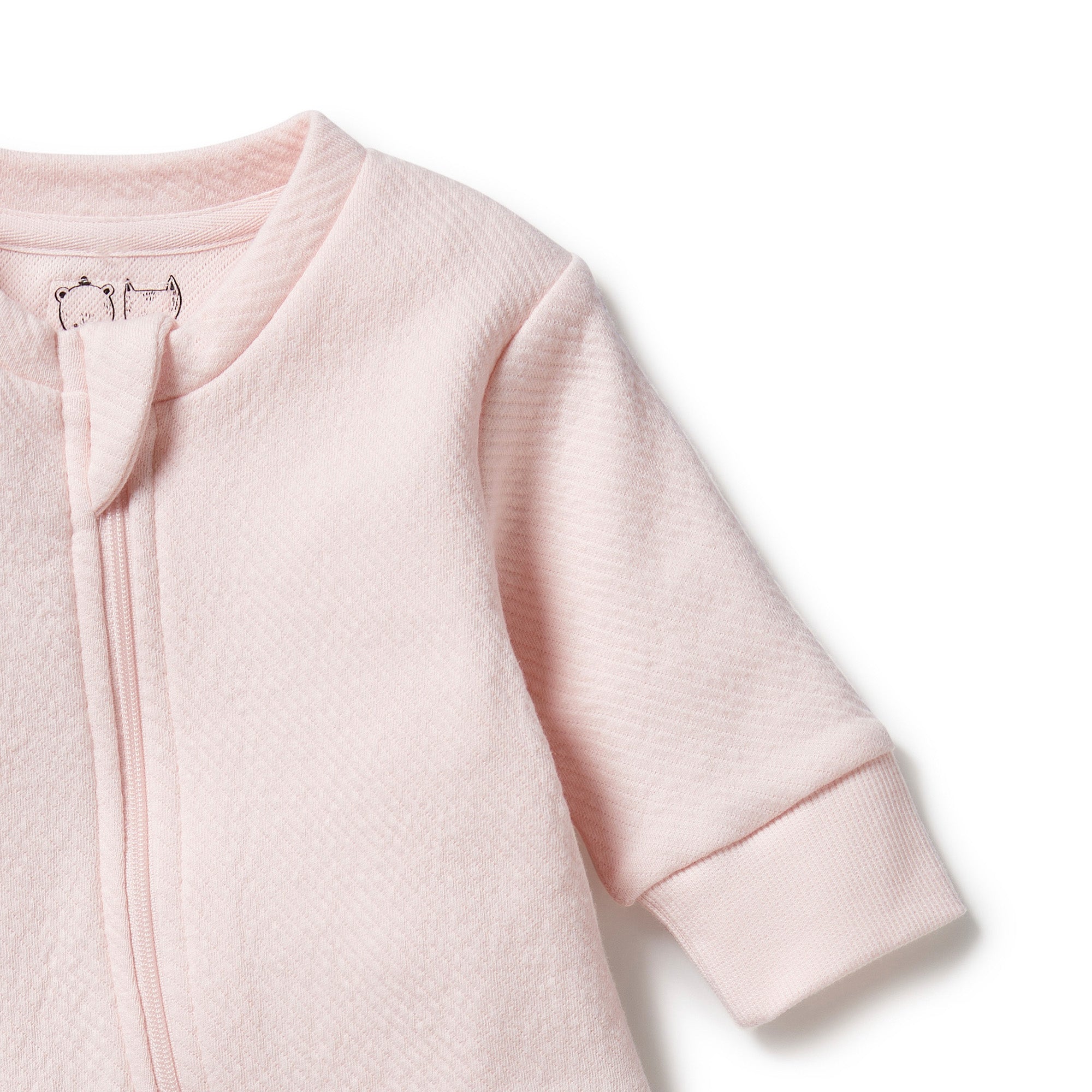 Wilson & Frenchy - Pink Organic Quilted Growsuit