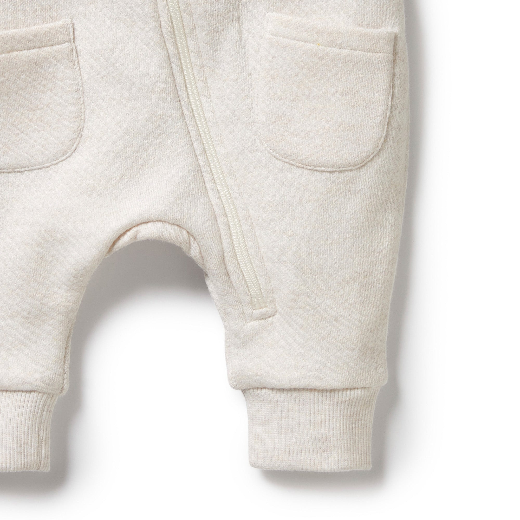 Wilson & Frenchy - Oatmeal Organic Quilted Growsuit