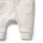 Load image into Gallery viewer, Wilson &amp; Frenchy - Oatmeal Organic Quilted Growsuit
