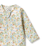 Load image into Gallery viewer, Wilson &amp; Frenchy - Tinker Floral Organic Zipsuit with Feet
