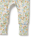 Load image into Gallery viewer, Wilson &amp; Frenchy - Tinker Floral Organic Zipsuit with Feet
