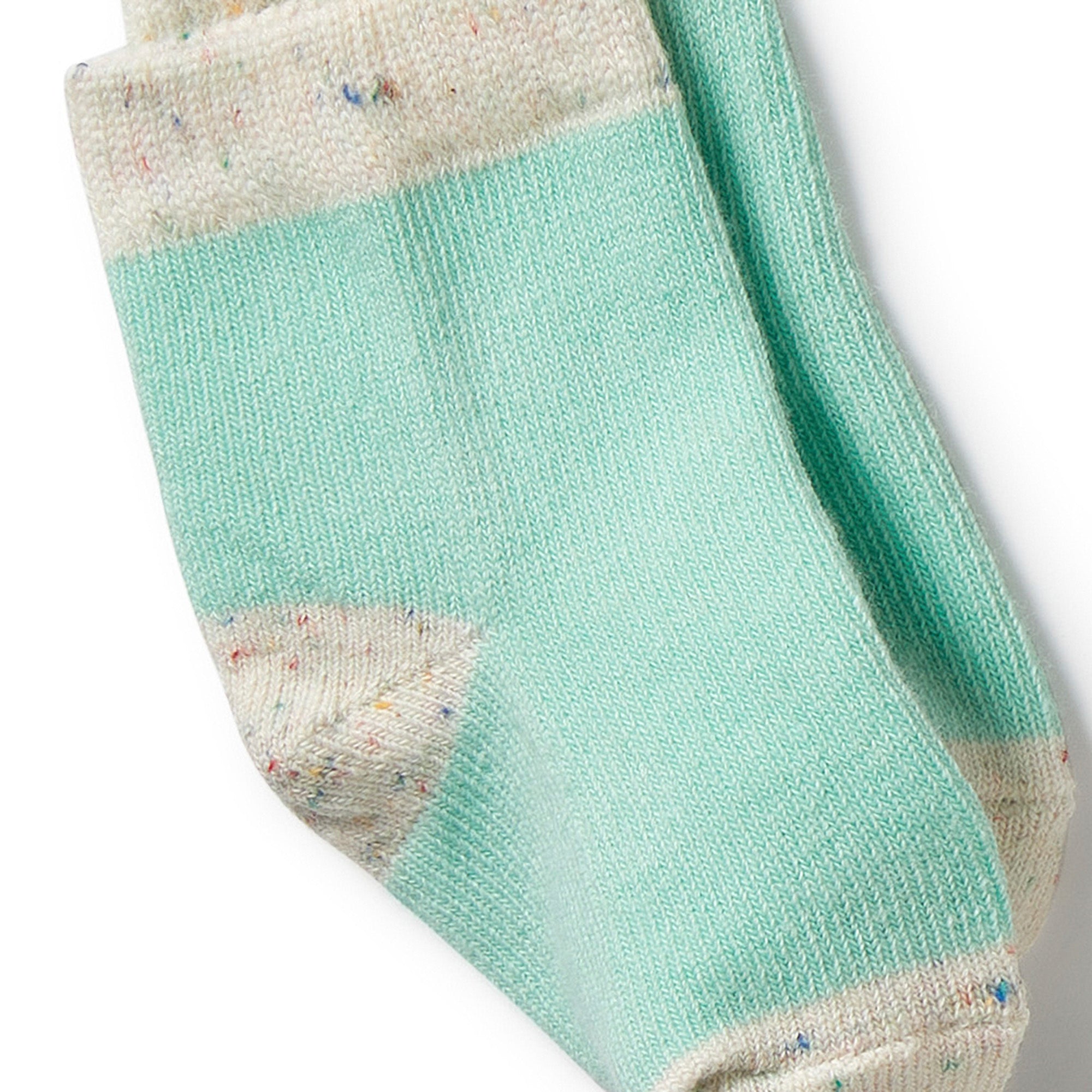 Wilson & Frenchy - Organic 3 Pack Baby Socks - Mint Green, Cactus, Smoke Blue