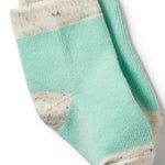 Load image into Gallery viewer, Wilson &amp; Frenchy - Organic 3 Pack Baby Socks - Mint Green, Cactus, Smoke Blue

