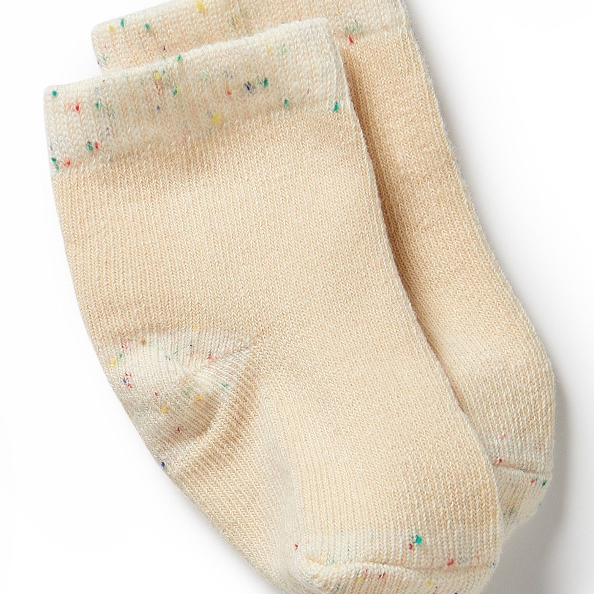 Wilson & Frenchy - Organic 3 Pack Baby Socks - Mint Green, Cream, Pink