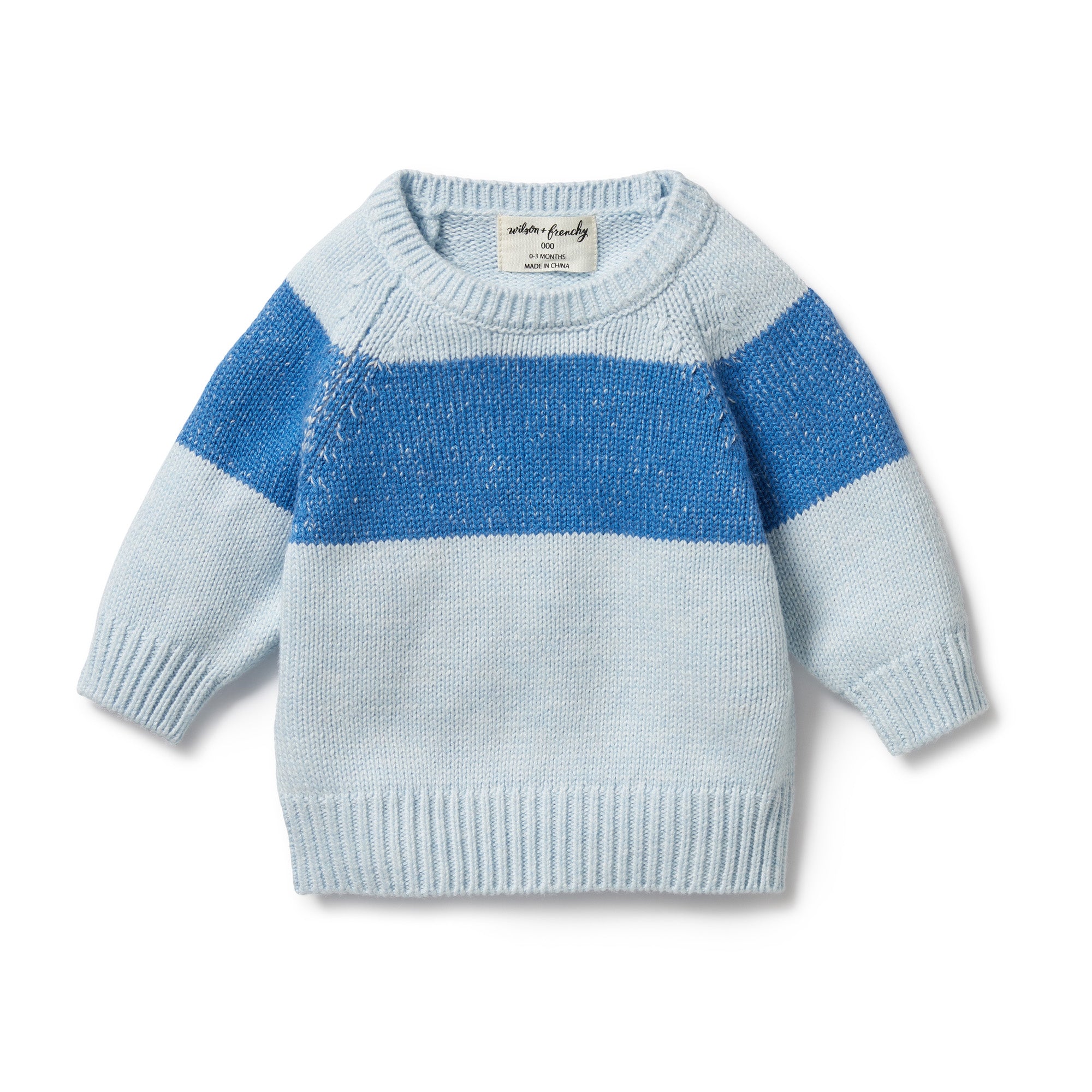 Wilson & Frenchy - Bluebell Fleck knitted Stripe Jumper