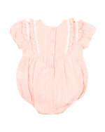Load image into Gallery viewer, Bebe - Sage Woven Frill Bodysuit - Chalk Pink
